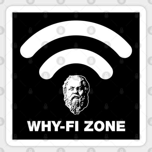 Why-Fi Zone - Philosophy Sticker by Sachpica